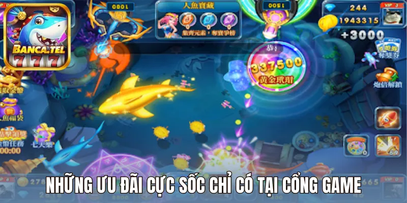 Những ưu đãi cực sốc chỉ có tại cổng game