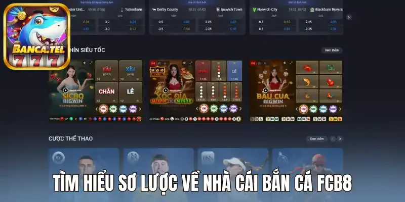 Tìm hiểu sơ lược về nhà cái bắn cá FCB8
