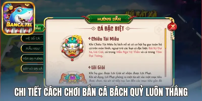 Chi tiết cách chơi bắn cá bách quỷ luôn thắng